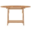 vidaXL Folding Patio Table 47.2 in.x29.5 in. Solid Wood Teak - image 3 of 4