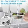 LotFancy Kitchen Sink Strainer, 4 Pack Stainless Steel Drain Strainers, 4.5" Diameter Large Wide Rim - 4 of 4