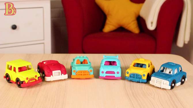 B. toys Toy Cars - Happy Cruisers - 6 Mini Vehicles, 2 of 11, play video