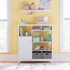 Martha Stewart Kids' Media Shelf: Children's Bedroom and Playroom Bookshelf and Toy Storage Organizer with Fabric Bins - 2 of 4