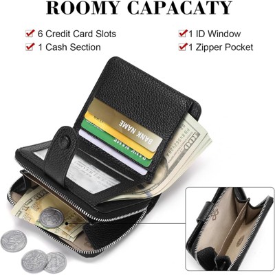 Clotth Women's RFID Blocking PU Leather Wallet - Large Capacity Bifold Wallet with Zipper Pocket,Compact Lightweight for Travel & Daily Use - image 4