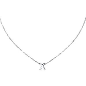 Small Initial Necklace for Women, Stainless Steel Tiny Letter Personalized Pendant - 1 of 4