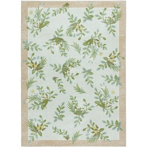 Martha Stewart Floral - MSRW193 - Indoor Power Loomed Machine Washable Skid-Resistant Rugs - 1 of 4