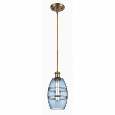 Vaz - 1 Light Stem Hung Mini Pendant In Industrial Style-8.13 Inches Tall and 5.88 Inches Wide