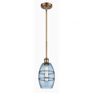 Vaz - 1 Light Stem Hung Mini Pendant In Industrial Style-8.13 Inches Tall and 5.88 Inches Wide - 1 of 1