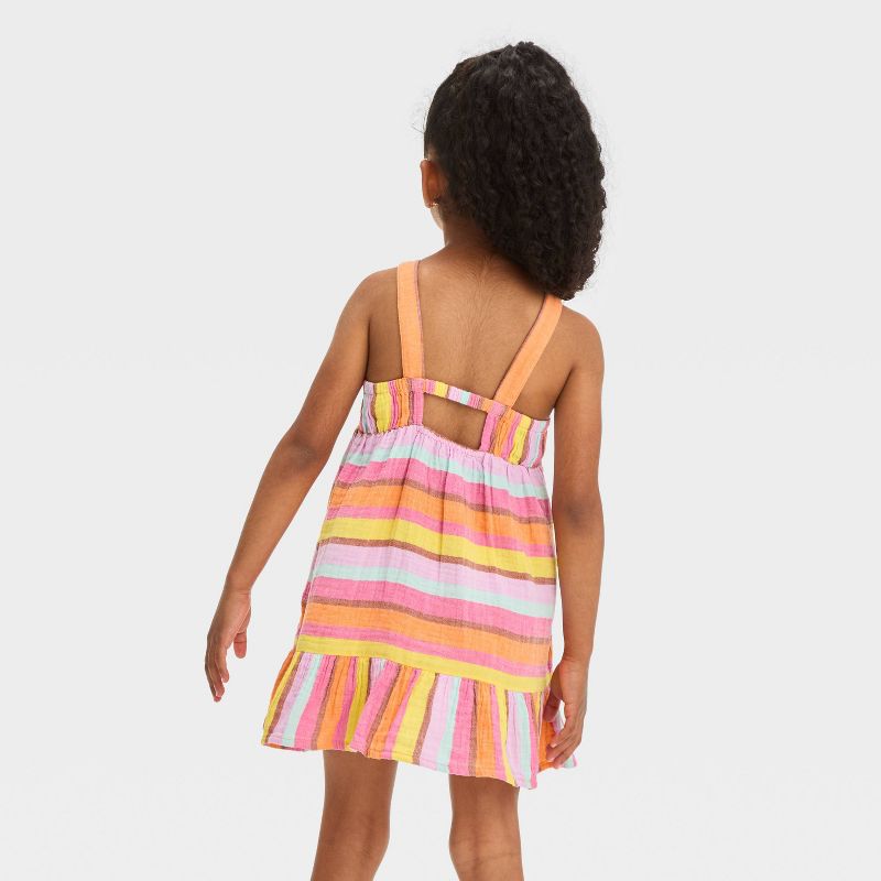Toddler Girls&#39; 'Striped' Gauze Dress - Cat &#38; Jack&#8482;, 3 of 5