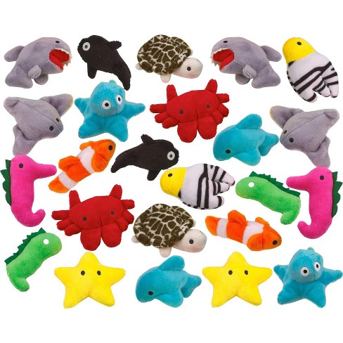 Kicko Sea-life Plush Toys 24 Assorted Pieces : Target