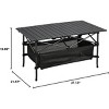 Racxily Folding Camping Table, Portable Roll-up Desk with Carbon Steel Square Tube, for Picnic /Beach/Party/BBQ - 3 of 4