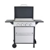SEVOBAL Outdoor Grills, Griddles and Smokers 4 Burner Propane Gas Grill, BTU Outdoor BBQ with Foldable Side Tables, Black, 31.1"*22.84"*14.96" - 2 of 4