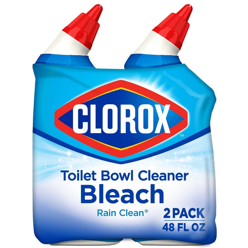 Clorox Rain Clean Toilet Bowl Cleaner with Bleach - 24oz/2ct, 1 of 14