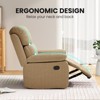 Kumasinova Modern Small Recliner Sofa,Compact Adjustable Reclining Chair with 3 Modes,330lb Capacity Camel Color Sofa for Small Living Room - 4 of 4