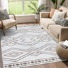 Elegant Geometric Imitation Cashmere Rug, Foldable, Kid & Pet Friendly, Non-Slip Backing, Easy Care for Busy Homes - 3 of 4