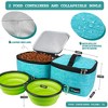 PetAmi Dog Travel Bag, Pet Supplies Organizer with Pockets, Food Container Collapsible Bowls, Gift Accessories Weekend Camping - 3 of 4
