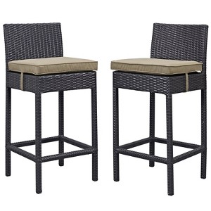 Modway Lift Bar Stool Outdoor Patio Set of 2 - 1 of 3
