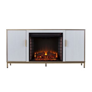 Daltaire Electric Fireplace with Media Storage - FE1217356 - Black - SEI - 1 of 4