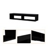 INFURNIC TV Stands and Consoles 47 Inch TV Stand with Two Shelves Spacious Storage for Living Room Bedroom, Black, 12.6"*47.68"*9.96" - 4 of 4