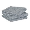 Design Imports Teal Green/Off-White Tonal Recycled Cotton Waffle Dishtowel Set/3 - 2 of 4
