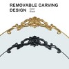 Spassway 71"H x 37"W Arched Versatile Decorative Wood Mirror Art Designs for Living Room Bedroom Entryway Office Home Brown/White - 4 of 4