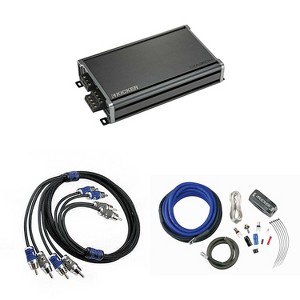 KICKER CX360.4 4-Channel Amplifier & 8AWG Amp Install Kit ( Includes RCAS ) - 1 of 4