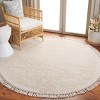 Easy Care ECR213 Handmade Woven Area Rug - Ivory - 6'-0" x 6'-0" Round - Safavieh - 2 of 3