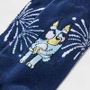Women's Bluey 'Hooray' Americana Crew Socks - Navy Blue 4-10 - 3 of 4