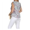 Women's Button Ruffle Top - Veronica M - 2 of 4