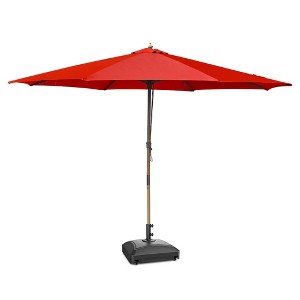 Yescom 13ft XL Heavy Duty Solid Wood Outdoor Patio Umbrella with Base Parasol Wheels Stand for Bistro Market Table Garden Deck Yard Poolside - 1 of 4