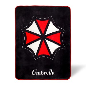 Just Funky Resident Evil Umbrella Fleece Throw Blanket | 45 x 60 Inches - 1 of 4