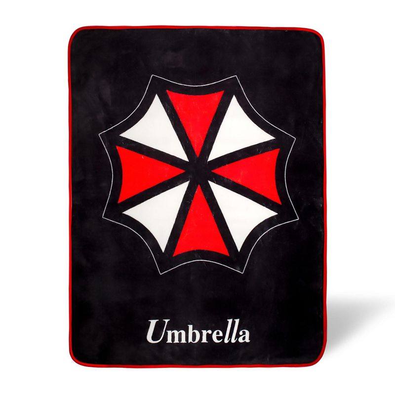 Just Funky Resident Evil Umbrella Fleece Throw Blanket | 45 x 60 Inches, 1 of 7