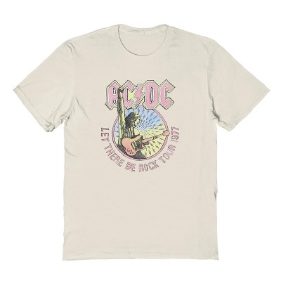 Acdc Men's Acdc Illustration Short Sleeve Graphic Cotton T-Shirt