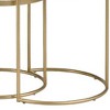 Acme Furniture 24" Anpay Accent Table Set Faux Marble/Gold: Elegant Nesting Side Tables, No Tools Required - 4 of 4