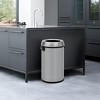 17 Gallon Trash Can, Stainless Steel Kitchen Waste Bin, 65L High-Capacity Hands Free Garbage Can Heavy Duty Brushed - 4 of 4
