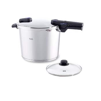 Fissler Stainless Steel Vitaquick Pressure Cooker with Glass Lid, For All Cooktops