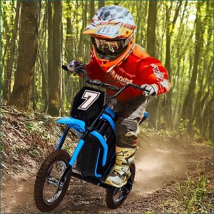 Kids Dirt Bike Electric, 350W Electric Motorcycle-Up to 14.29MPH, 2-Speed Modes Motorcycle for Kids Ages 3-10 - 1 of 4