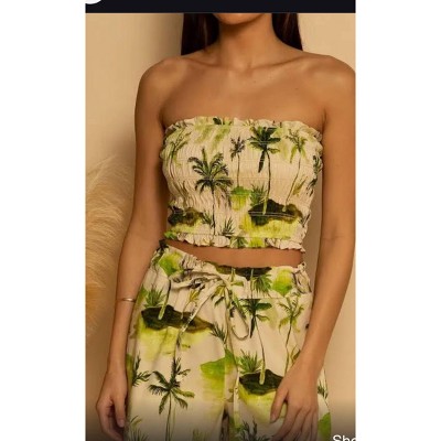 Women's Smock Tube Top - SHORE