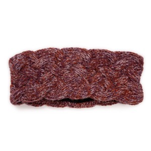 MUK LUKS Women's Braided Chunky Knit Marled Headband - 1 of 2