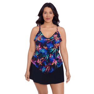Women's Trimshaper Lena Tankini Swimsuit Top - 1 of 3