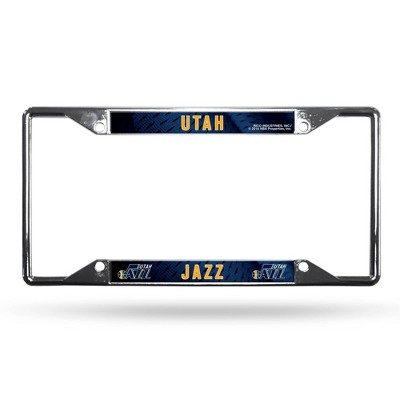 NBA Utah Jazz View Chrome License Plate Frame