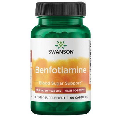 Swanson Benfotiamine - High Potency 160 mg 60 Capsules.