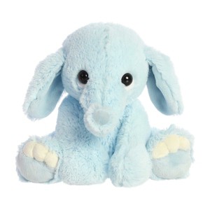 ebba Small Lil Benny Phant Playful Baby Stuffed Animal Blue 9" - 1 of 4