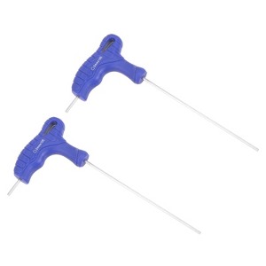 Unique Bargains CR-V Steel T-Handle Metric Dual End Hex Wrenches 2 Pcs - 1 of 4