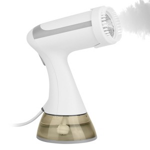 NewHome "1500W Handheld Garment Steamer with Lint Brush, 350ML Water Tank, Wet/Dry Ironing for Travel & Home" White - 1 of 4