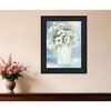 HomeRoots White Blooms Black Framed Print Wall Art - 2 of 4