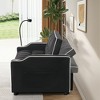 Lirago Versatile Foldable Sofa Bed with Suede Upholstery-3 Adjustable Lengths 54.7"W * 70.2"D * 22"H - 4 of 4