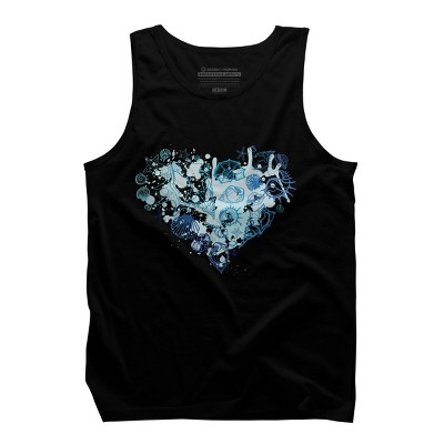Men's Design By Humans Sea. Heart of the shells. By Katyau Tank Top