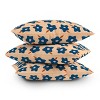 Maritza Lisa Wonky Spring Flowers Square Throw Pillow Blue - Deny Designs - 4 of 4