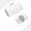 Unique Bargains Water Plumb DIY Crafts High Impact Rigid Round Pipes 8" Length ID 4" OD 4.33" White - 2 of 4