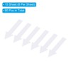 Unique Bargains Waterproof Removable Adhesive Wall Marking Arrow Stickers 4 Inch White 90 Pcs - 3 of 4