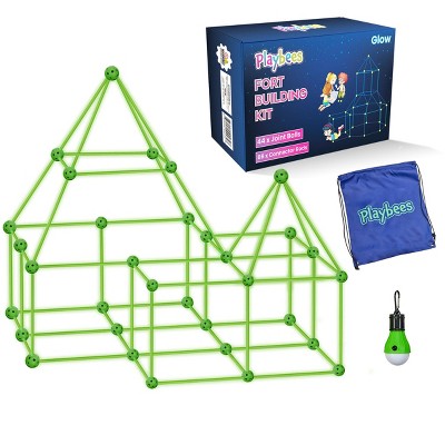 Funphix Fort Building Kit for Kids buy Supersized Glow in The Dark Fort Indoor Play.