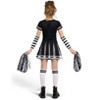 Joyfy Halloween Cheerleader Costume for Girls, Skull Spirit Halloween Outfit for Kids with Accessories - 3 of 4